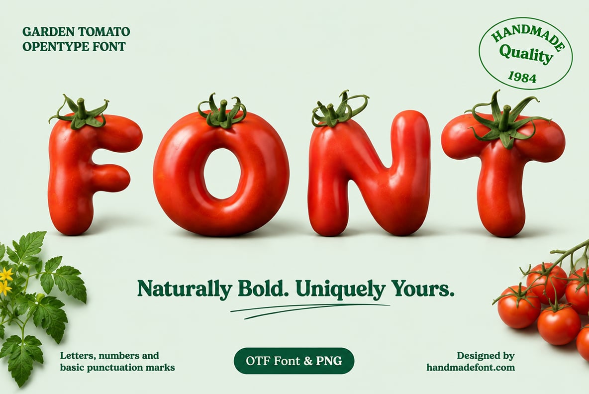 Garden Tomato Font