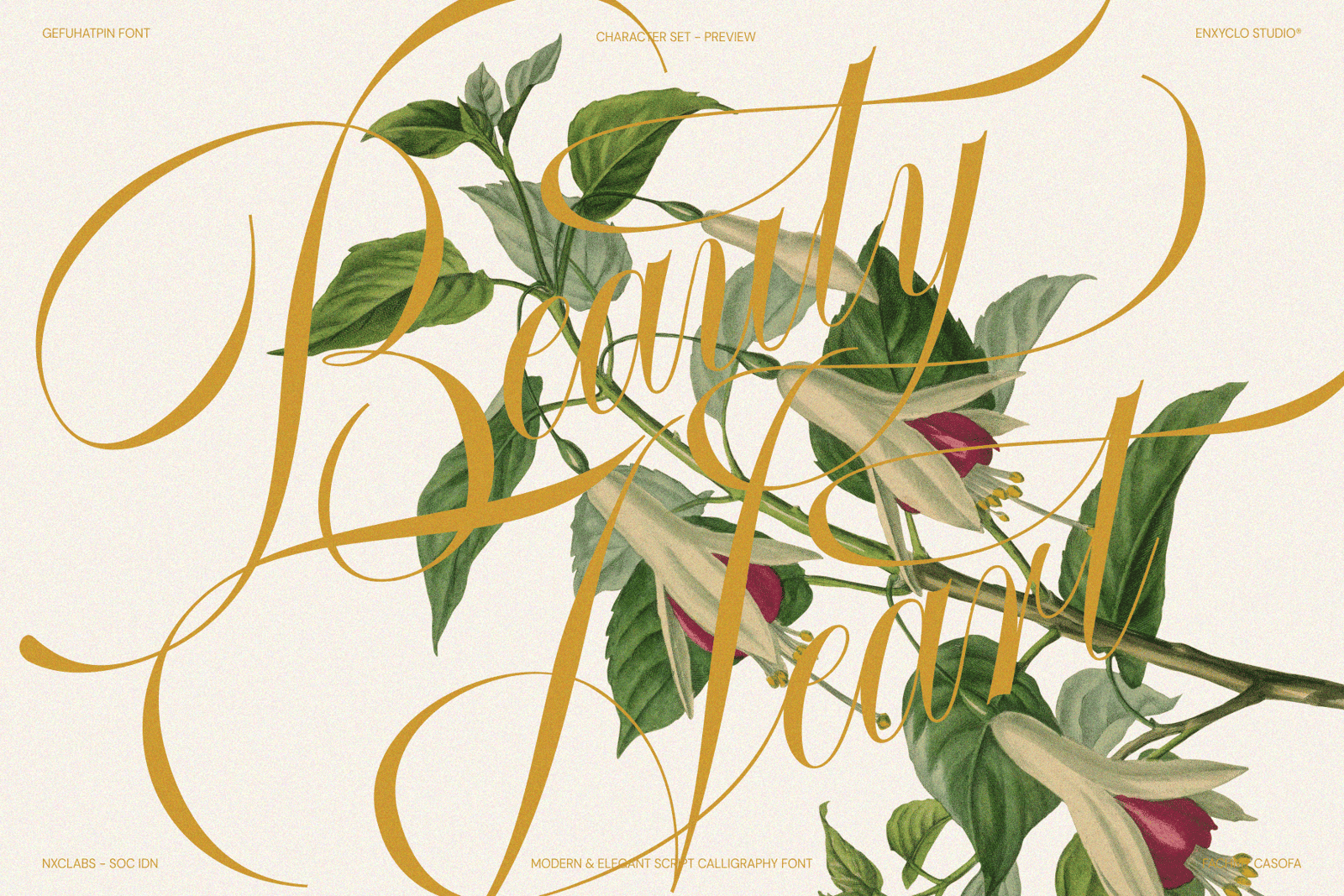 Gefuhatpin — Elegant Script Calligraphy Font