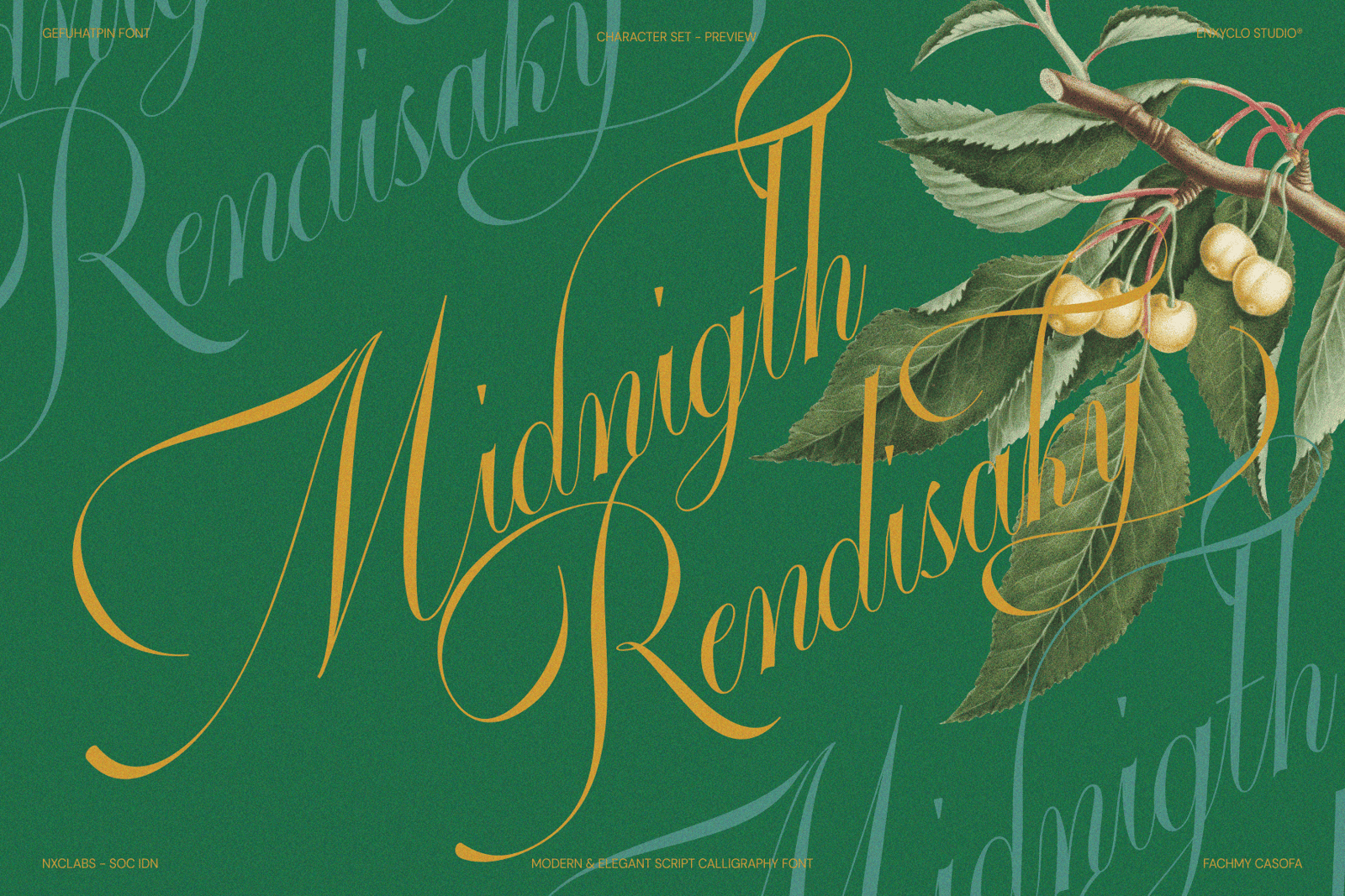 Gefuhatpin — Elegant Script Calligraphy Font