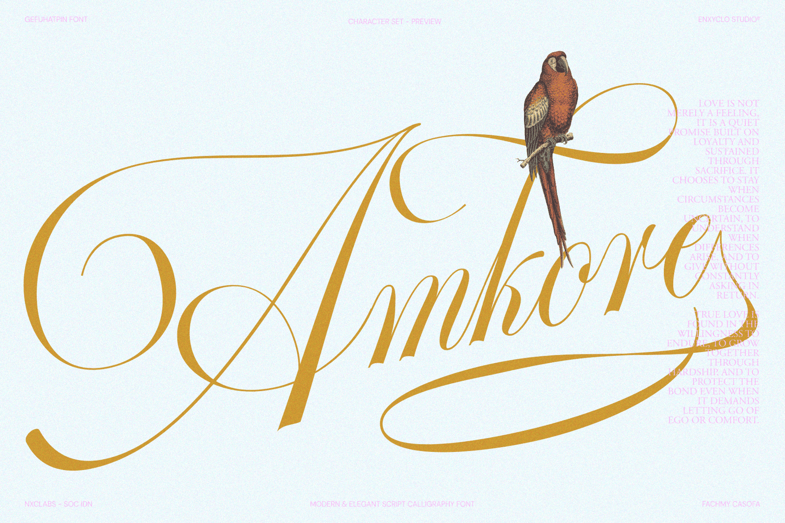 Gefuhatpin — Elegant Script Calligraphy Font
