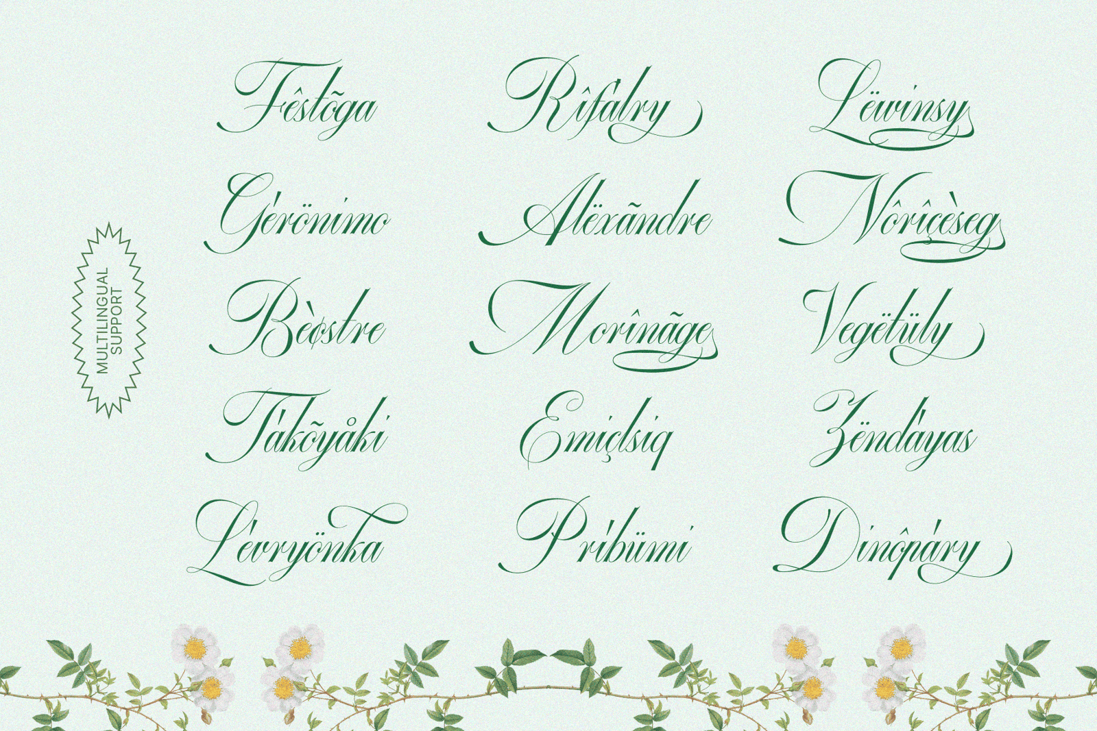 Gefuhatpin — Elegant Script Calligraphy Font