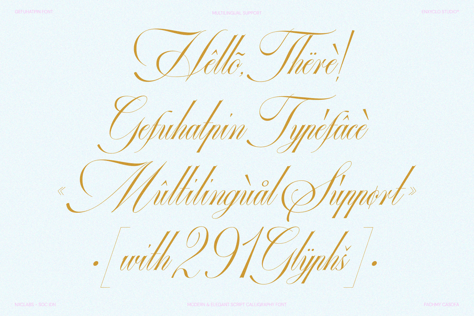 Gefuhatpin — Elegant Script Calligraphy Font