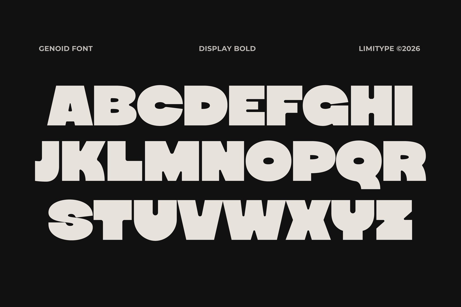 Genoid - Bold Display Font