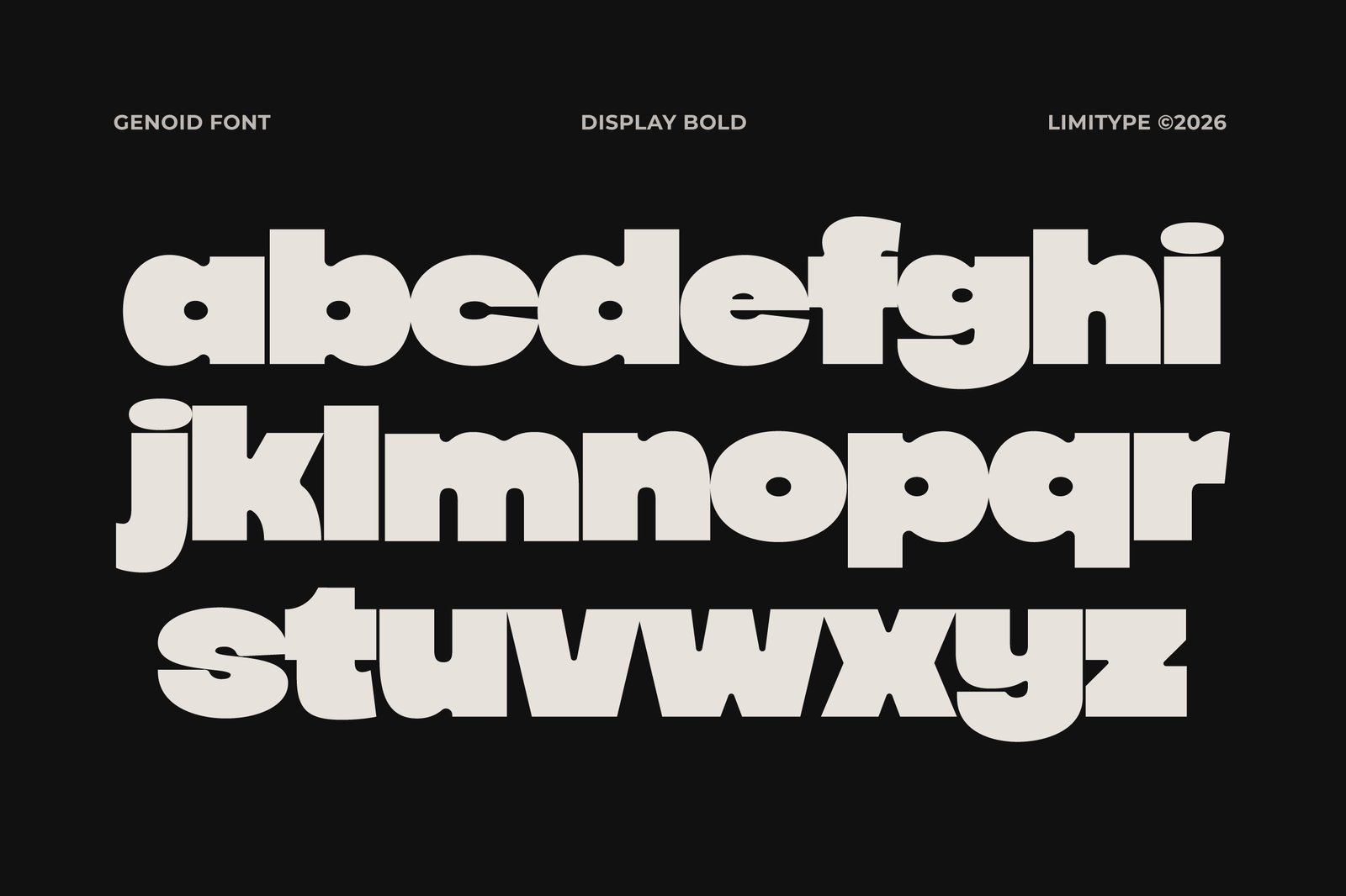 Genoid - Bold Display Font