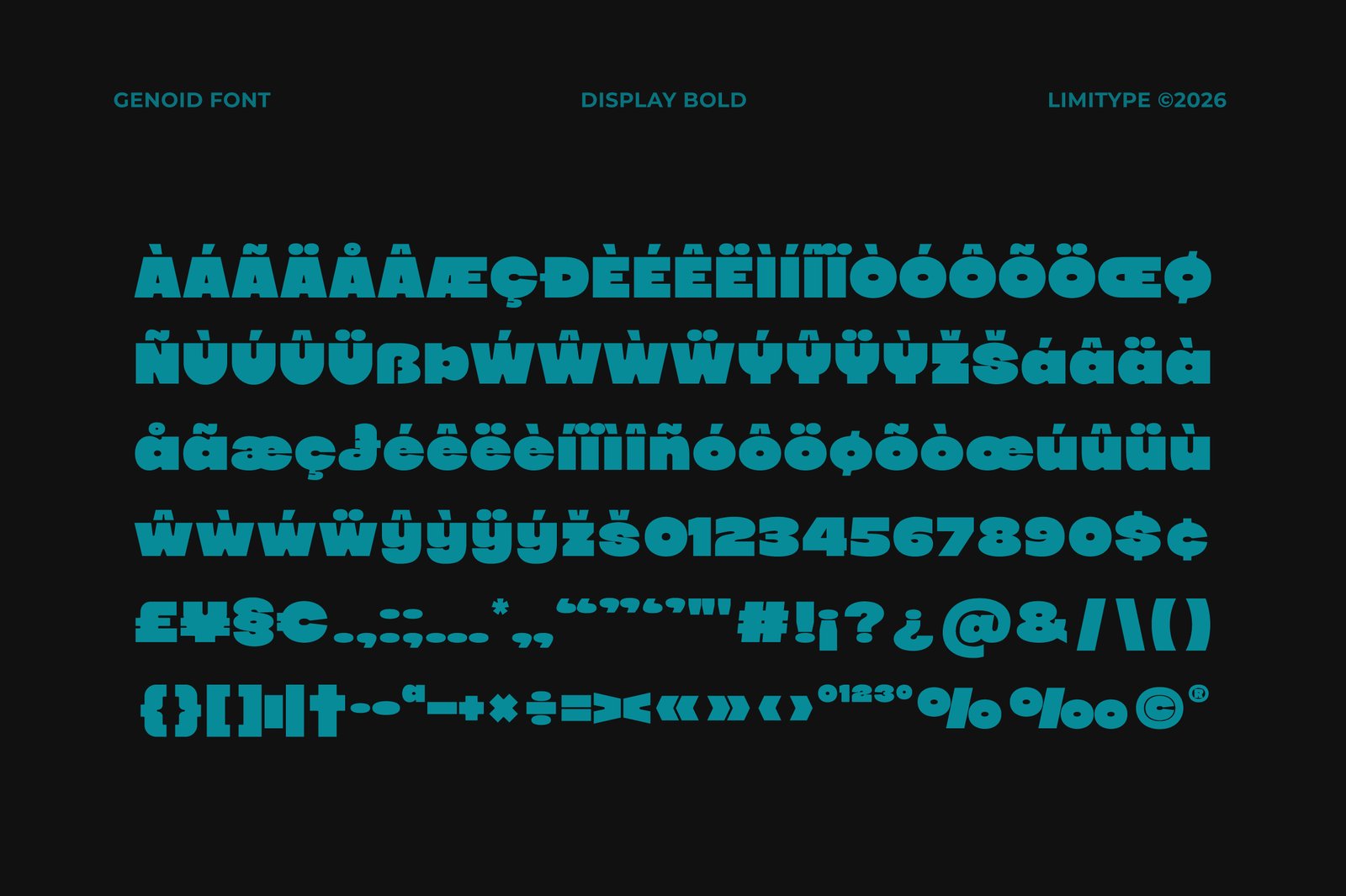 Genoid - Bold Display Font