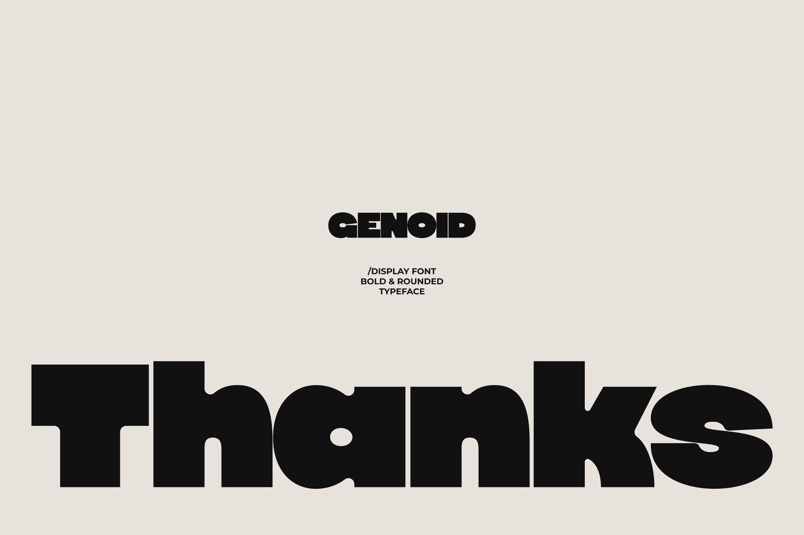 Genoid - Bold Display Font