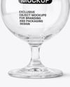 Glass Goblet with Beer and Drink Can Mockup