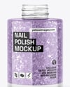 Glitter Nail Polish Bottle Mockup