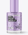 Glitter Nail Polish Bottle Mockup
