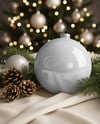 Glossy Christmas Ball Mockup