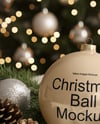 Glossy Christmas Ball Mockup