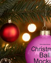 Glossy Christmas Ball Mockup