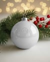 Glossy Christmas Ball Mockup