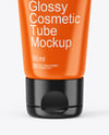 Glossy Cosmetic Tube Mockup