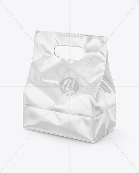 Glossy Food Bag Mockup