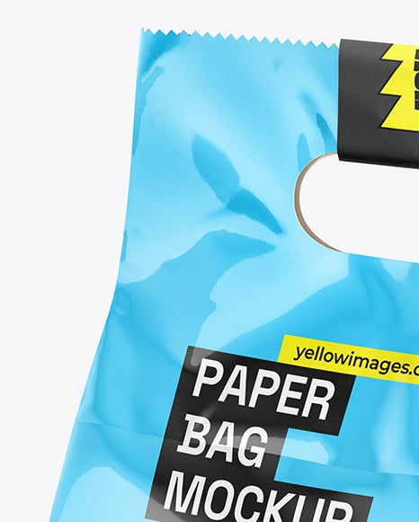 Glossy Food Bag Mockup