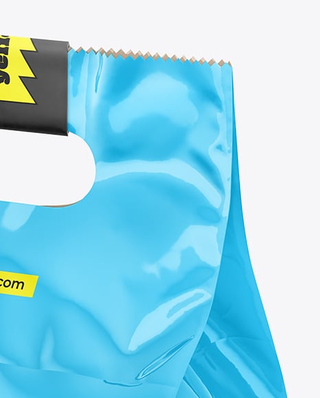 Glossy Food Bag Mockup
