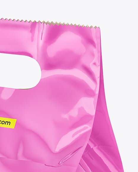 Glossy Food Bag Mockup
