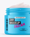 Glossy Jar W/ Cream Mockup