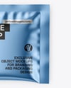 Glossy Metallic Sachet Mockup
