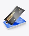 Glossy Paper Business Cards Mockup
