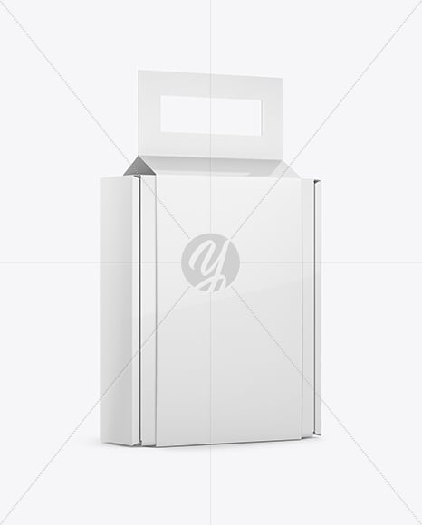 Glossy Paper Box in Sleeve Mockup