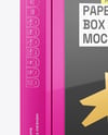 Glossy Paper Box in Sleeve Mockup