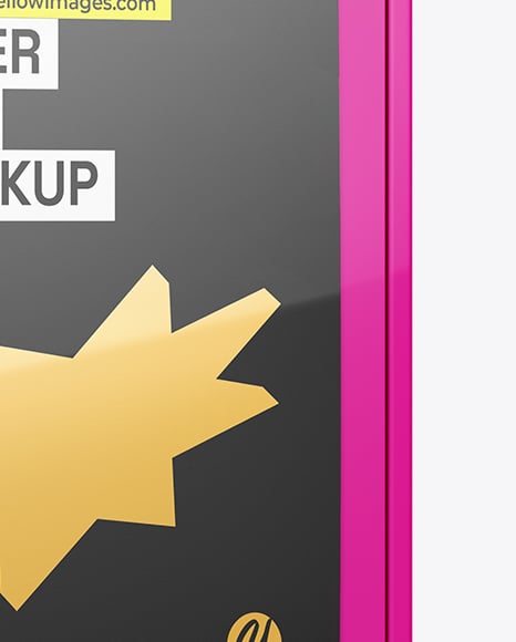 Glossy Paper Box in Sleeve Mockup