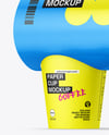 Glossy Paper Carrier for Coffee Cups Mockup