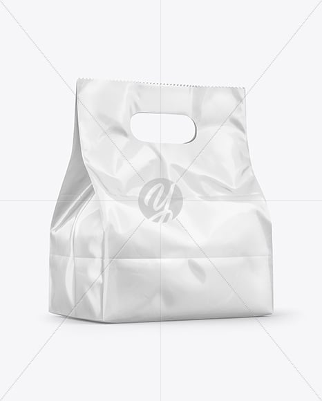 Glossy Food Bag Mockup