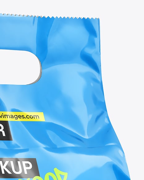 Glossy Food Bag Mockup