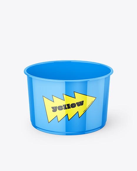 Glossy Plastic Cup Mockup