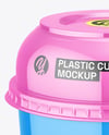 Glossy Plastic Cup Mockup