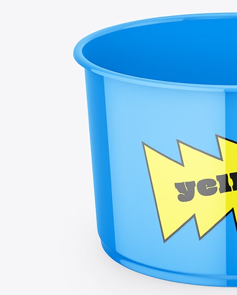 Glossy Plastic Cup Mockup