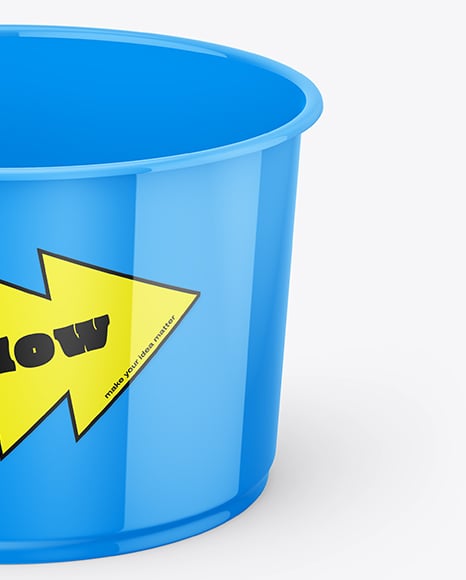 Glossy Plastic Cup Mockup