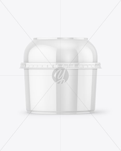 Glossy Plastic Cup Mockup