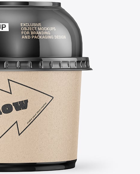 Glossy Plastic Cup Mockup