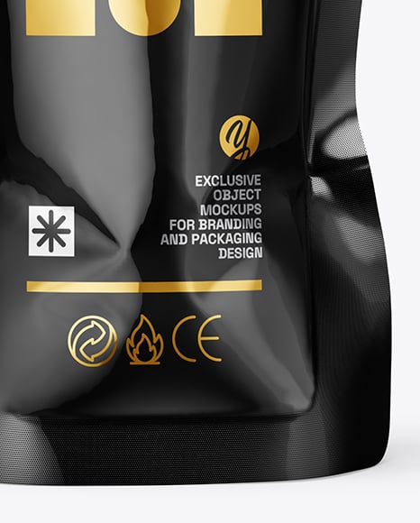 Glossy Plastic Doy Pack Mockup