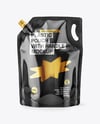 Glossy Plastic Pouch with Handle Mockup