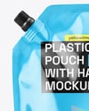 Glossy Plastic Pouch with Handle Mockup