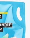 Glossy Plastic Pouch with Handle Mockup