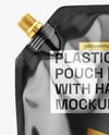 Glossy Plastic Pouch with Handle Mockup