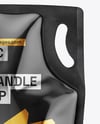 Glossy Plastic Pouch with Handle Mockup