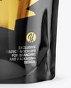 Glossy Plastic Pouch with Handle Mockup