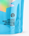 Glossy Plastic Pouch with Handle Mockup