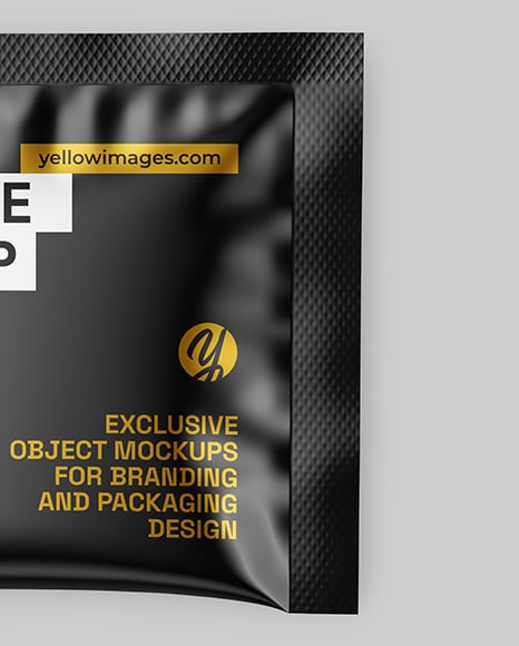 Glossy Sachet Mockup