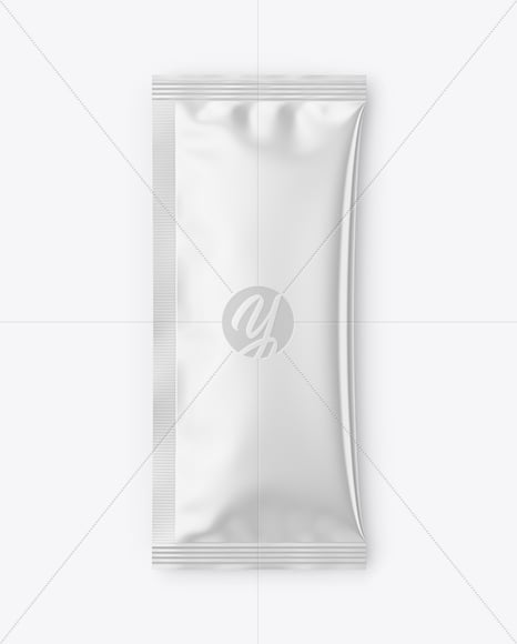 Glossy Sachet Mockup