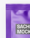Glossy Sachet Mockup