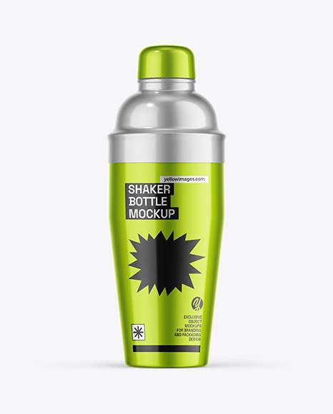 Glossy Shaker Bottle Mockup