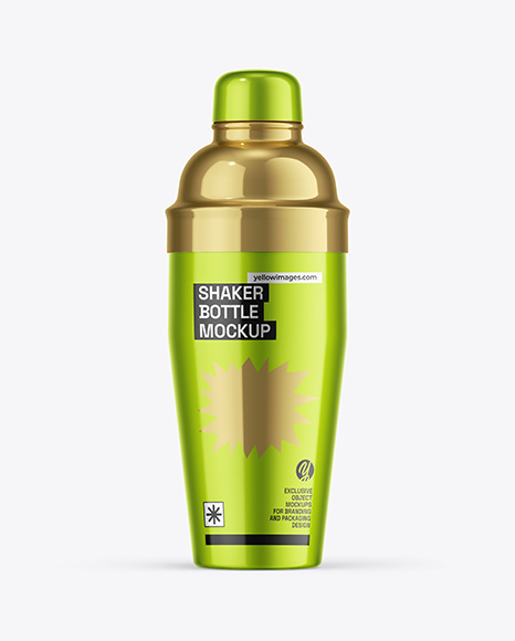Glossy Shaker Bottle Mockup